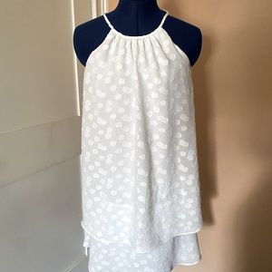 Ann Taylor white dress - worn once! Very comfortable, light but has a liner.